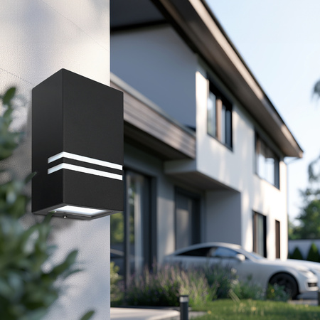 Zahradní venkovní nástěnné svítidlo GU10 IP44 Black Quazar Kobi