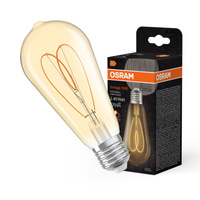 Dekorativní LED žárovka ST64 Edison E27 4,9W = 40W 470lm 2200K Warm CRI90 300° Amber Dimmable Vintage 1906 Osram
