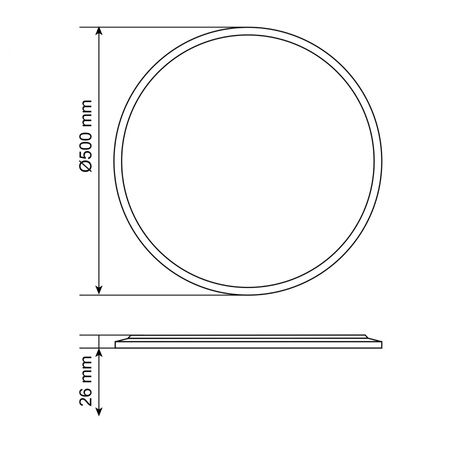 Plafond LED venkovní svítidlo 44W 4800lm CCT 140° bílá povrchová montáž IP54 Videx