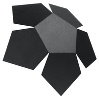 LED PENTA 2xG9 Nástěnné svítidlo černé SOLLUX