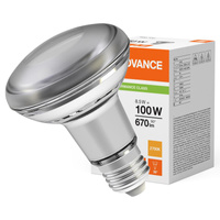 LED žárovka R80 E27 8,5W = 100W 670lm 2700K teplá bílá FILAMENT LEDVANCE