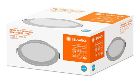 LED panelové bodové svítidlo 25W 2370lm 6500K studená bílá Downlight Ledvance