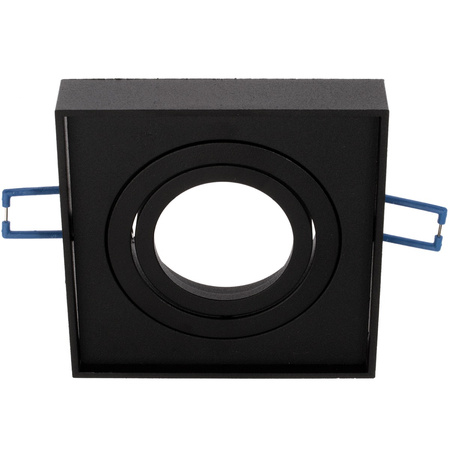 Halogenová svítidlo GU10, TUBA SPOT Nastavitelná Čtvercová Černá 20mm MIDI + LED GU10, 8W 4000K LUMILED