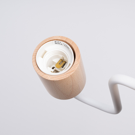 Nástěnné svítidlo E27 Natural Wood White Timbo Peach Puff SL.1664 Sollux