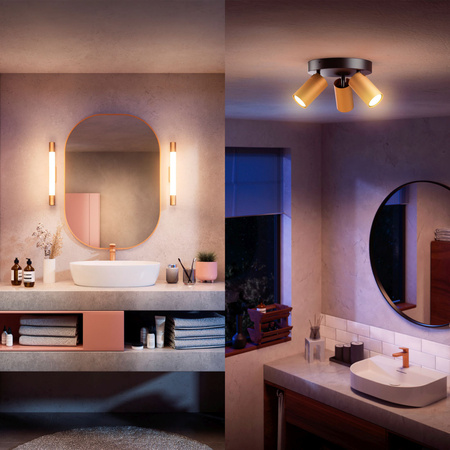 LED Světlo nad Zrcadlo 10W 1500lm 2700K 60cm IP44 Měděná Rover Philips