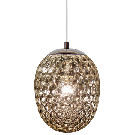 Stropní závěsné svítidlo LORA SMOKEY 1x E27 GOLDLUX (Polux)