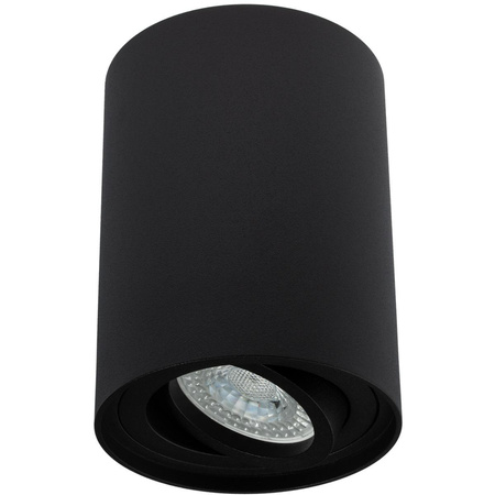 Povrchové Halogenové svítidlo GU10, SPOT TUBA 115mm Nastavitelná Kulatá Černá AMAT-L LUMILED