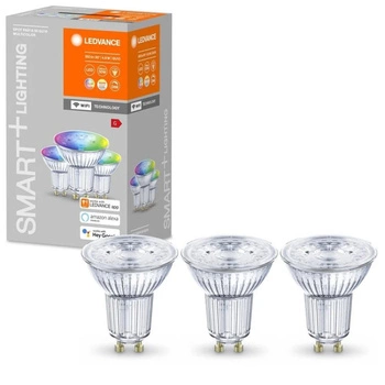 3x LED žárovka GU10 5W 350lm CCT LEDVANCE SMART+ WiFi RGB Stmívatelné