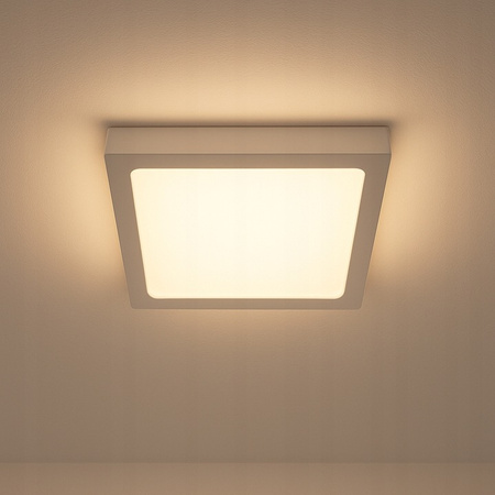 LED panelové stropní svítidlo 6W 480lm 2700K Warm Surface Mounted Square White Proma Masterled