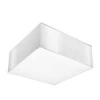 LED stropní svítidlo Plafond HORUS E27 Čtvercové svítidlo 25cm Bílé SOLLUX