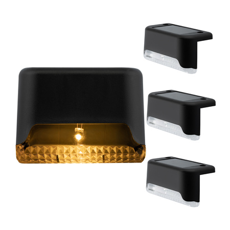 Solární LED reflektor 3W 5500-6000K Studená bílá IP65 Black Twilight senzor