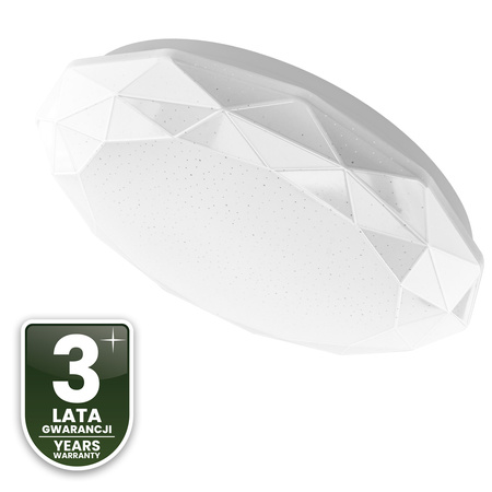 LED plafon pro povrchovou montáž 18W IP44 Round GLORY 2 Diamond 33cm LUMILED