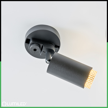 Adaptérová základna pro montáž jednofázových reflektorů černá LUMILED