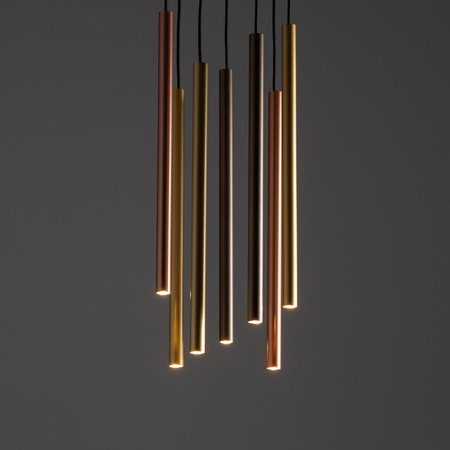 Stropní závěsné svítidlo 7x G9 zlaté moderní LASER 490 10704 Nowodvorski