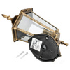 Zahradní venkovní nástěnná lampa E27 IP54 Gold LO4101 Kobi