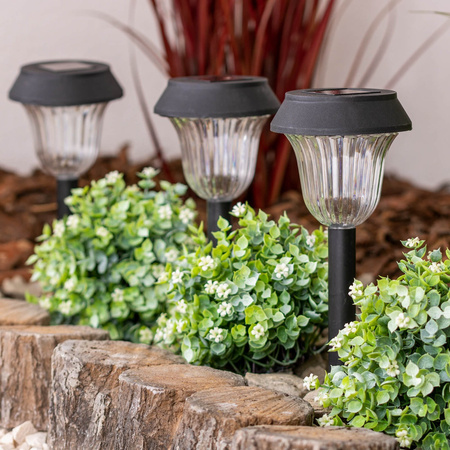 LED solární zahradní lampa Drive 5500-6000K IP44 38cm soumrakový senzor