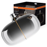 Dekorativní LED žárovka E27 4W = 6W 60lm 1800K Warm 320° Smoke Filament Dimmable Vintage 1906 Osram