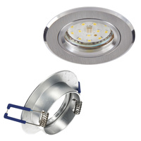 Halogenové zapuštěné bodové svítidlo GU10 Chrome Round Kobi pro zápustnou montáž