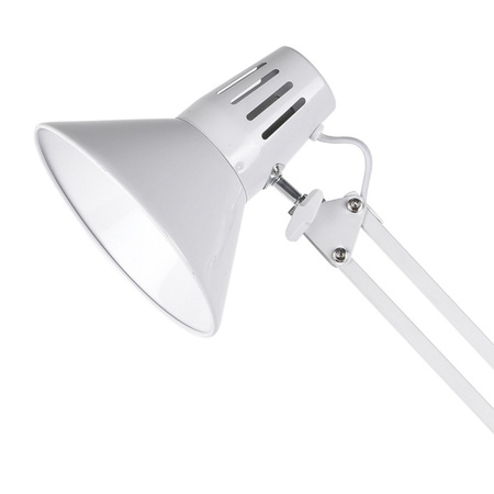 Stolní lampa E27 bílá Pracovník Sanico Goldlux