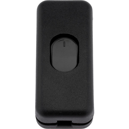 Přepínač vypínač kolébkový na kabelu, Černá LUMILED