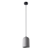 Stropní závěsné svítidlo NIMIS E27 šedé černé minimalistické SOLLUX