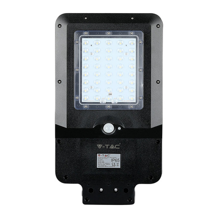 Solární pouliční lampa LED 15W 6000K se snímačem pohybu černá IP65 VT-ST15 V-TAC