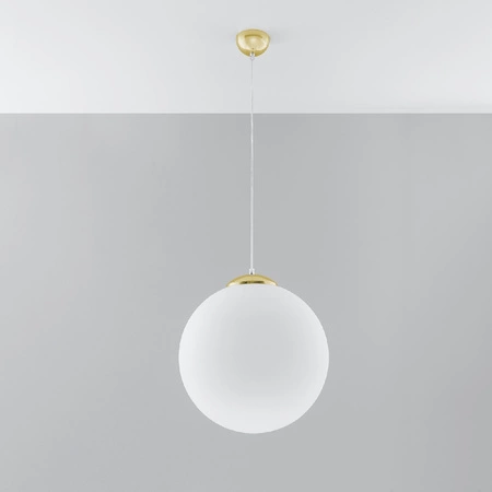 LED závěsné stropní svítidlo UGO E27 Hanging Sphere 40cm White Gold SOLLUX