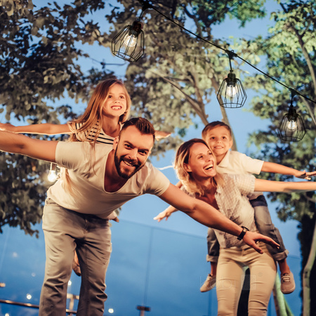 Stínidlo pro Girland Set CRETE LS D1 Black Metal 5 Pieces Kobi