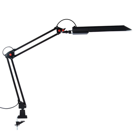 Stolní lampa LED na kreslení 7W 480lm 4500K 120° černá s držákem