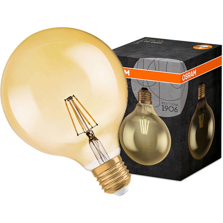 LED žárovka E27 G125 2.5W = 22W 225lm 2500K Teplá bílá OSRAM Vintage 1906 Globe