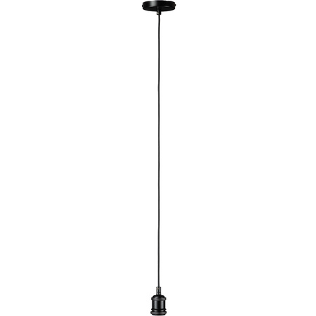 Závěsná závěsná lampa s 95cm kabelem Loft E27 Matte Black
