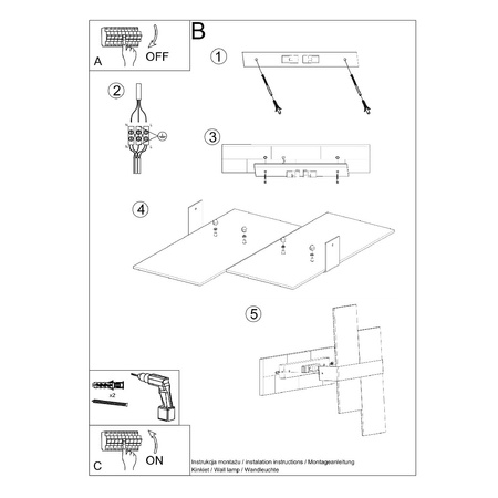 Nástěnné svítidlo MASSIMO 2xG9 Modern White Chrome SOLLUX