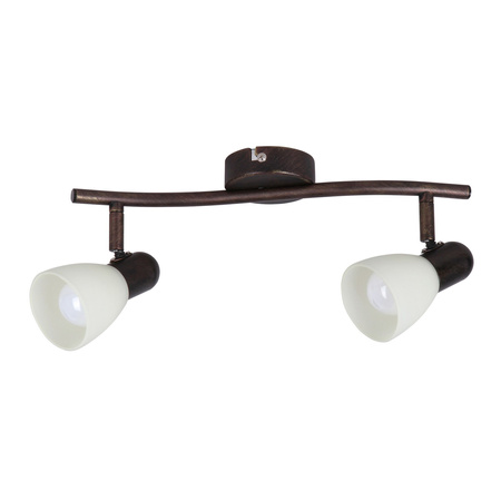 Bodové stropní svítidlo 2x E14 Brown Classic Soma 6592 Rabalux