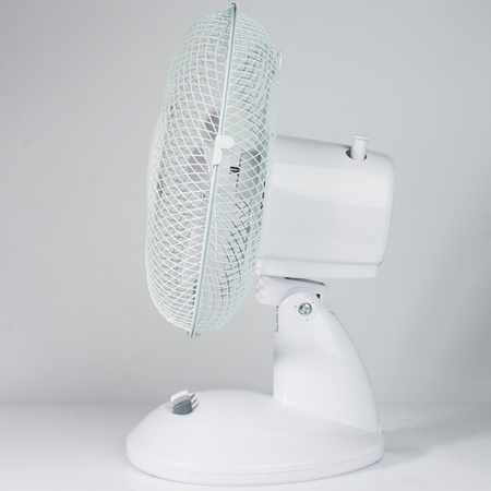 Stolní ventilátor Cirkulátor vzduchu Stojací stolní ventilátor 37cm 21W Bílý