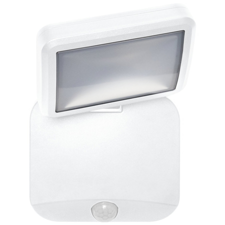 LED reflektor 4W 260lm 4000K IP54 bílý s detektorem pohybu LEDVANCE SPOTLIGHT napájený z baterií
