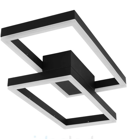 LED lustrová stropní lampa 48W CCT ARTESIA černá + dálkové ovládání