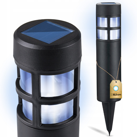 Venkovní lampa LED SOLAR s pohonem Studená bílá White IP44 39 cm