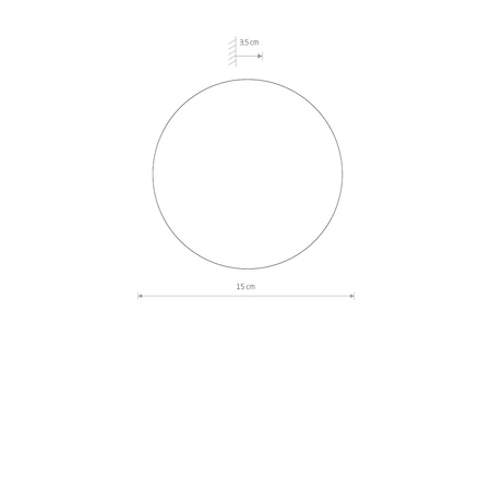 Nástěnné svítidlo LED 7W 60lm 3000K teplá hnědá Skandinávská RING TIMBER LED S 11288 Nowodvorski