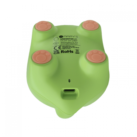 Dětské noční světlo LED 1,8W 3000K teplé USB dobíjecí 900mAh zelené MARY'S DINOSAUR