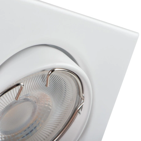 LED GU5.3 GU10 Square White Alor Kanlux Nastavitelné halogenové bodové svítidlo pro zápustnou montáž