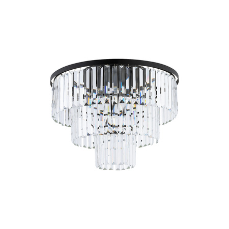Stropní lustr 9x E14 Black Glamour CRISTAL M 7627 Nowodvorski