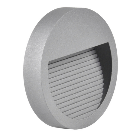 Zahradní povrchové schodišťové svítidlo LED 3W 60lm IP44 4000K šedé Q8 GOLDLUX (Polux)