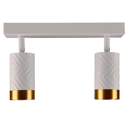 LED stropní/stěnové svítidlo 2 x GU10 ARRAS White GOLDLUX (Polux)