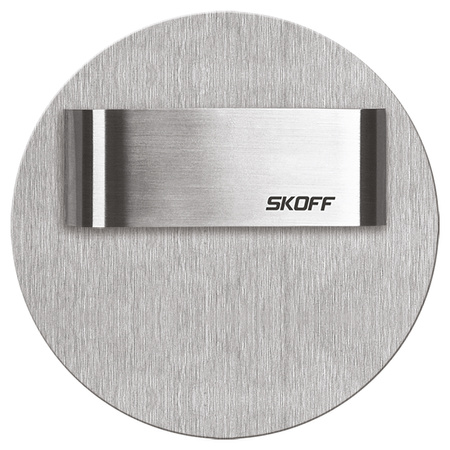 LED svítidlo na schodiště 1.8W 4000K 230V IP20 Inox Cut RUEDA SHORT Skoff