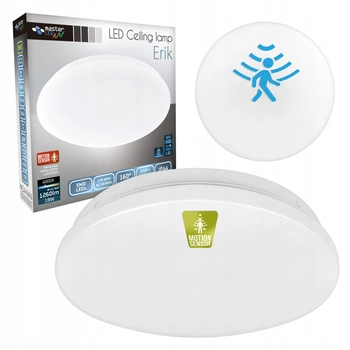 LED koupelnové stropní svítidlo ERIK 18W 4000K IP44 Mikrovlnný pohybový senzor MasterLED