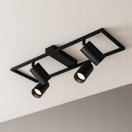 Lustr Stropní svítidlo Dekorativní 4x GU10 Black Masterled