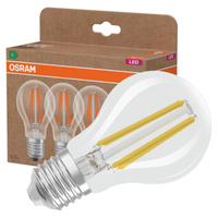 3x LED žárovka A60 E27 3,8W = 60W 806lm 2700K Warm 300° Filament CLASSIC ENERGY EFFICIENCY Osram
