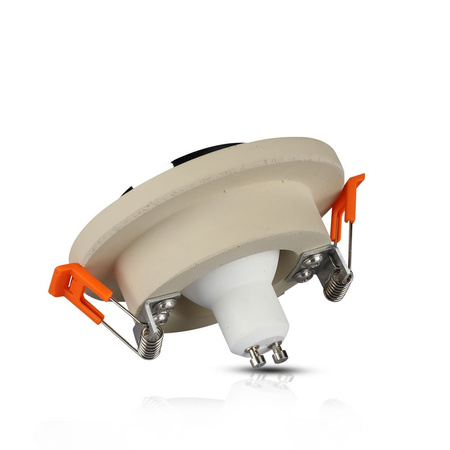 Zapuštěné stropní svítidlo. očko GU10. kulaté. béžové/chromové VT-862 V-TAC - 5letá záruka