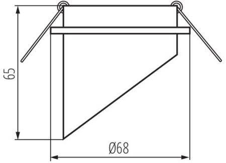 Kruhové halogenové stropní bodové svítidlo LED GU5.3 GU10 Spag Kanlux v černé barvě pod omítku