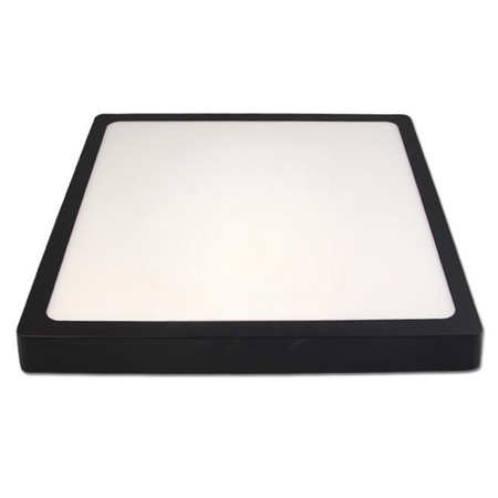 Přisazené stropní svítidlo LED panel 24W 4000K Černý čtverec Proma LVT